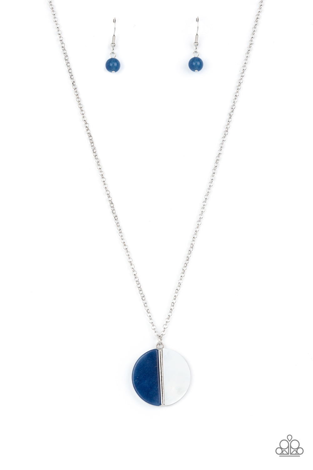 Elegantly Eclipsed - blue - Paparazzi necklace