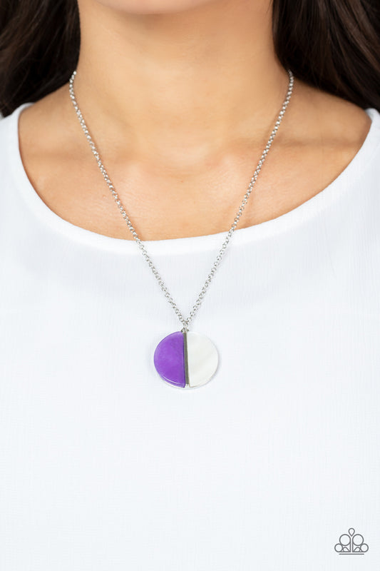 Elegantly Eclipsed - purple - Paparazzi necklace