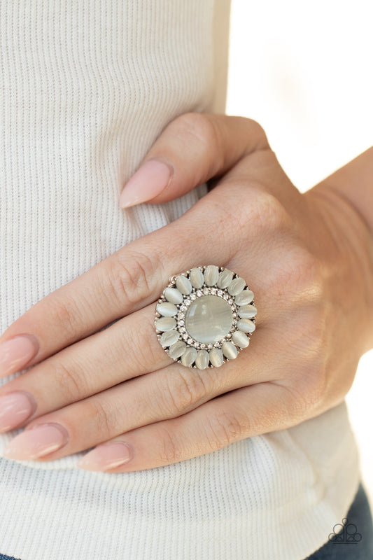 Elegantly Eden - white - Paparazzi ring