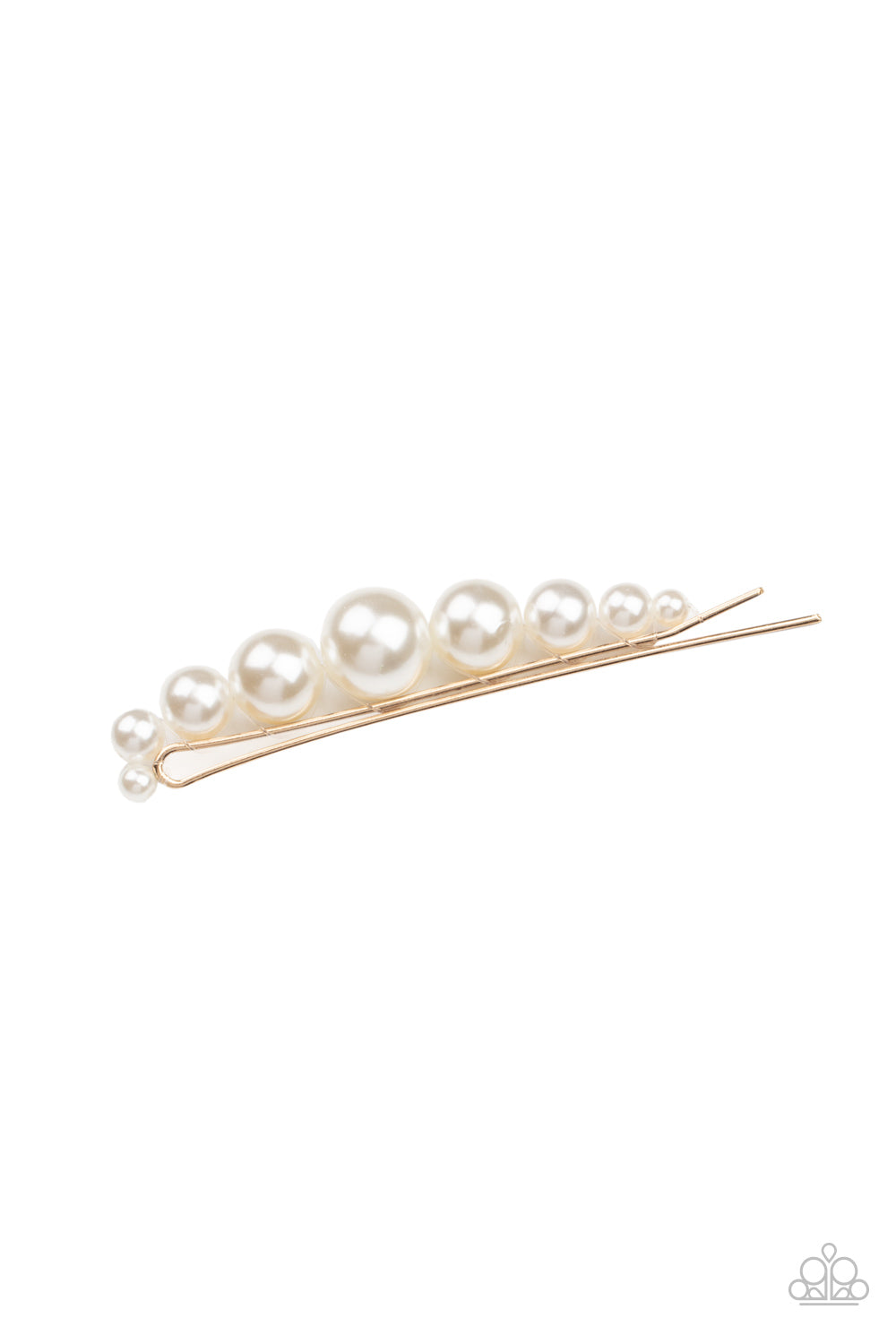 Elegantly Efficient - gold - Paparazzi hair clip
