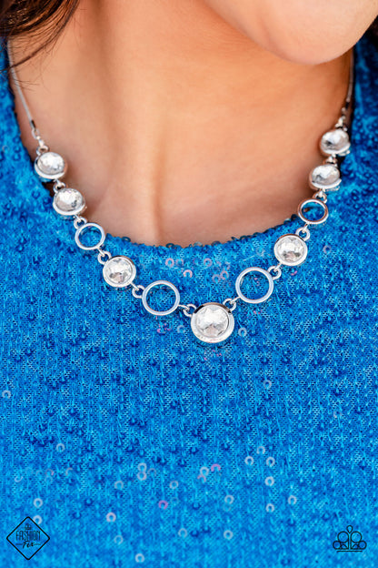 Elegantly Elite - white - Paparazzi necklace