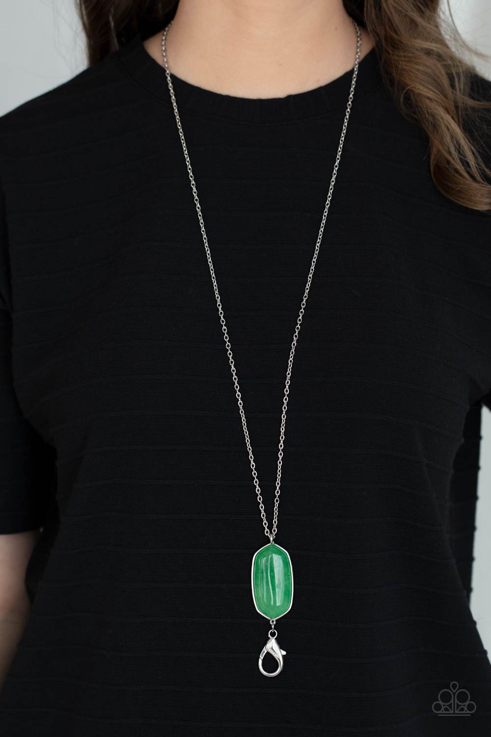 Elemental Elegance - green - Paparazzi LANYARD necklace