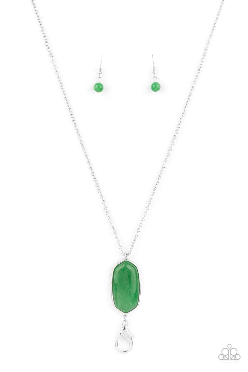 Elemental Elegance - green - Paparazzi LANYARD necklace