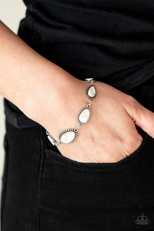 Elemental Exploration - white - Paparazzi bracelet