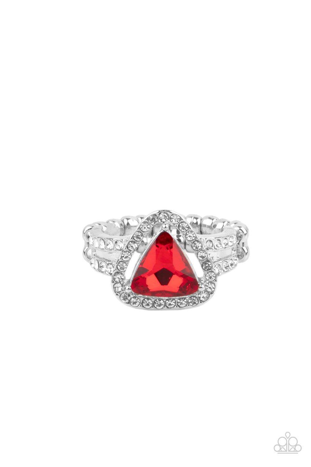 Elevated Engagement - red - Paparazzi ring
