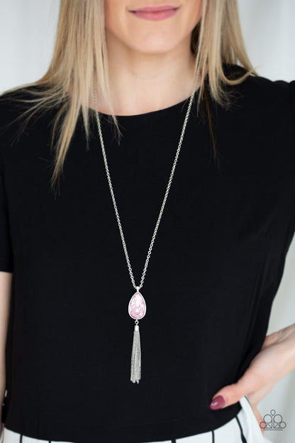 Elite Shine-pink-Paparazzi necklace