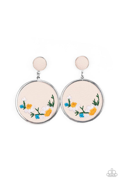 Embroidered Gardens - multi - Paparazzi earrings