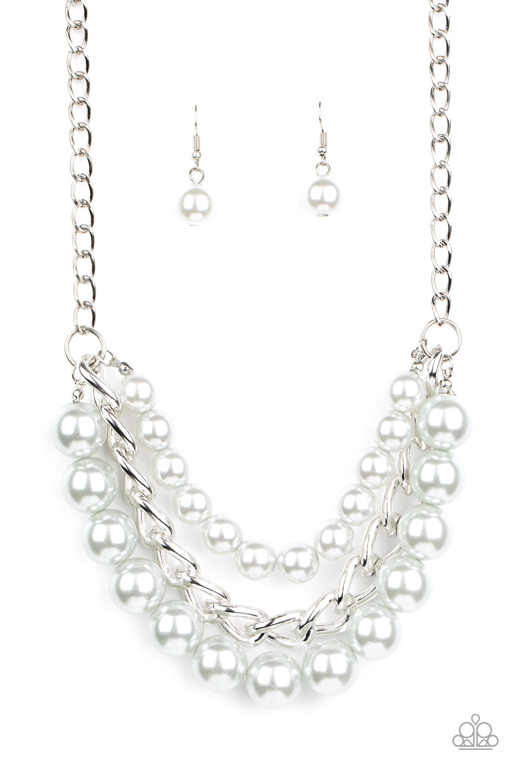 Empire State Empress - silver - Paparazzi necklace