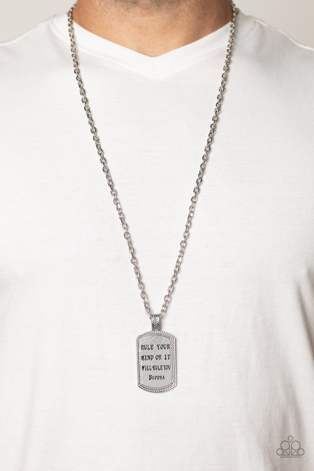 Empire State of Mind - silver - Paparazzi necklace