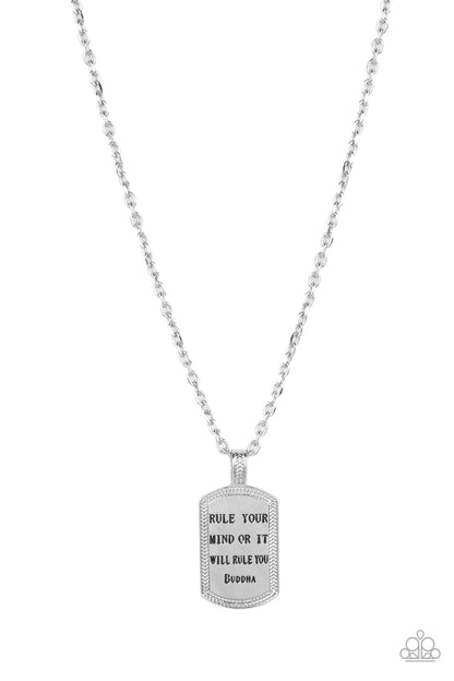 Empire State of Mind - silver - Paparazzi necklace