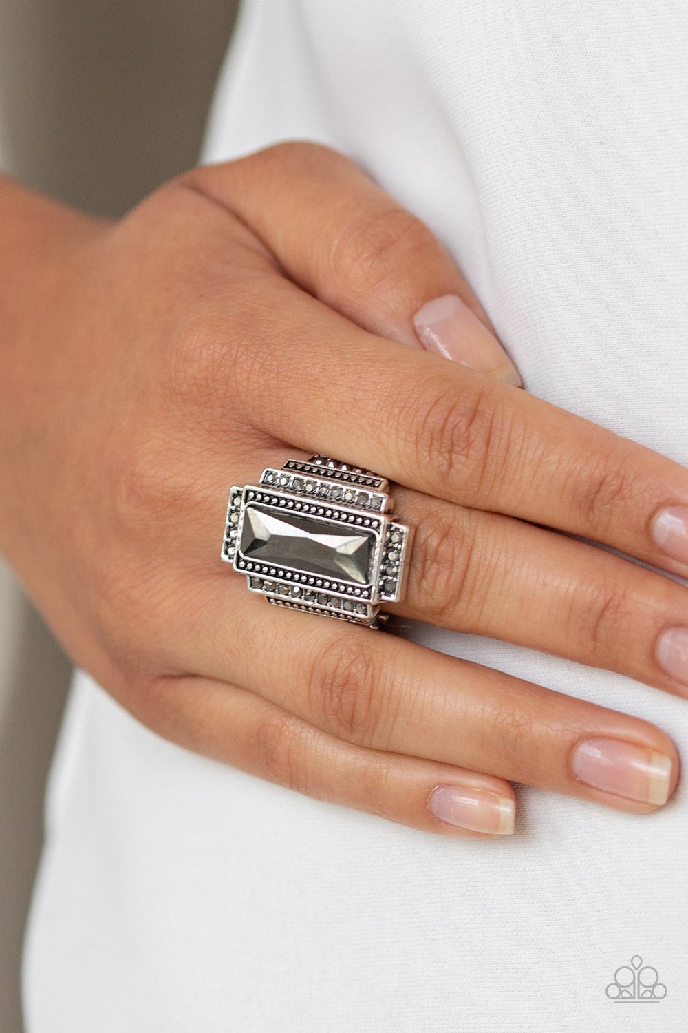 Empire-silver-Paparazzi ring