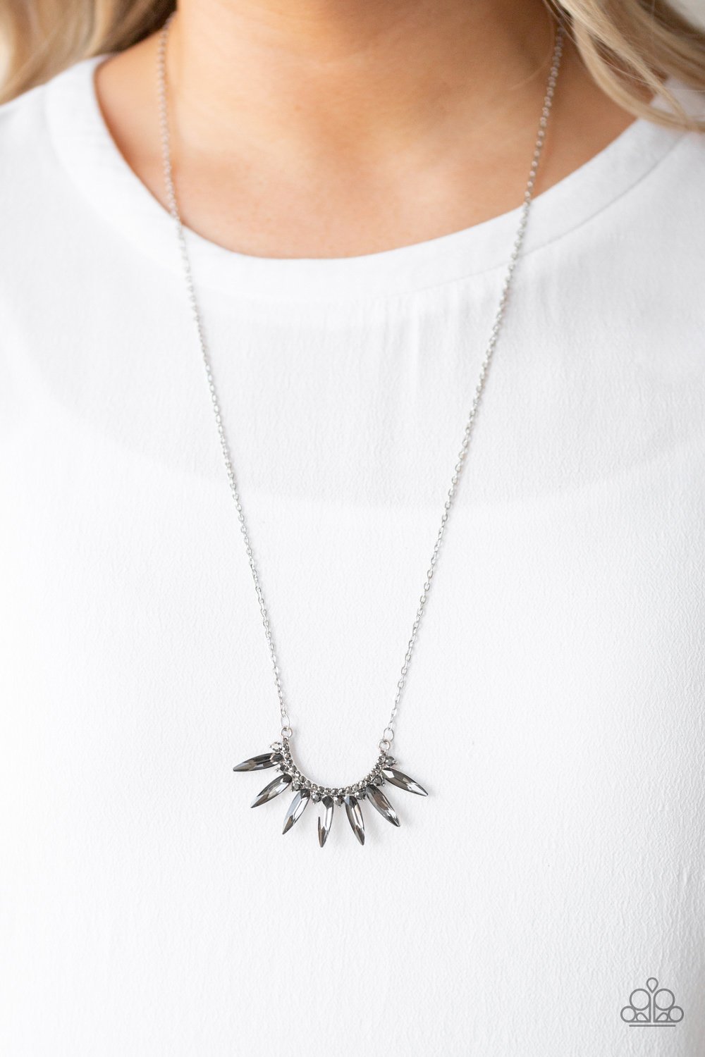 Empirical Elegance-silver-Paparazzi necklace