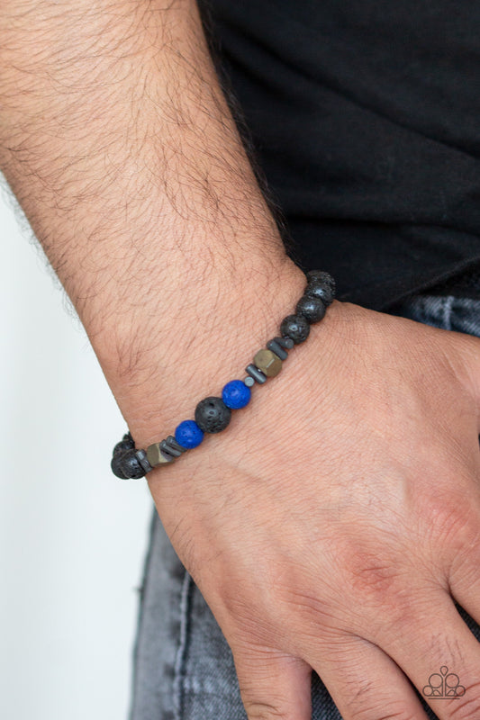 Empowered - blue - Paparazzi bracelet