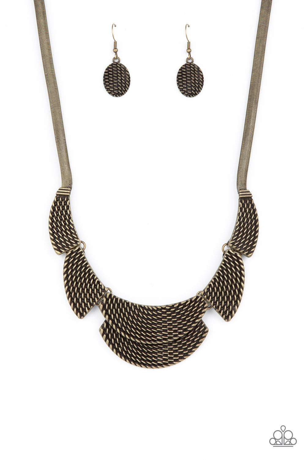 Empress Empire - brass - Paparazzi necklace