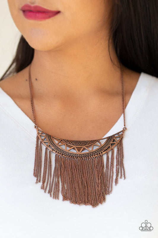 Empress Excursion-copper-Paparazzi necklace