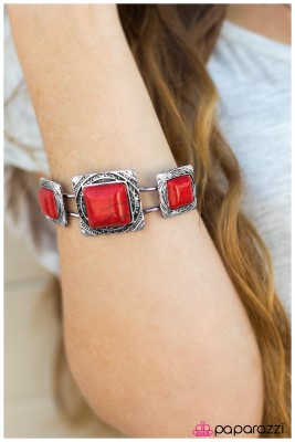 Enchanted Desert - Red - Paparazzi bracelet