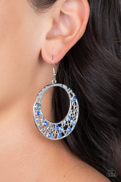 Enchanted Effervescence - blue - Paparazzi earrings
