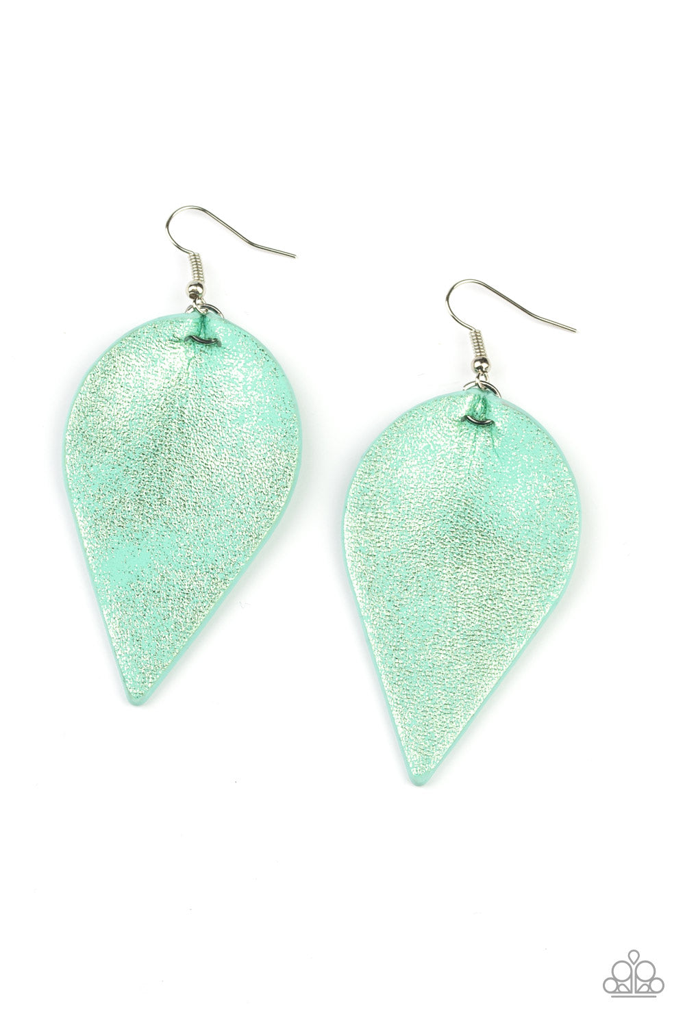Enchanted Shimmer - green - Paparazzi earrings