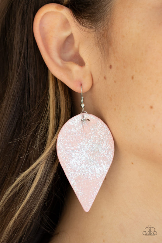 Enchanted Shimmer - pink - Paparazzi earrings