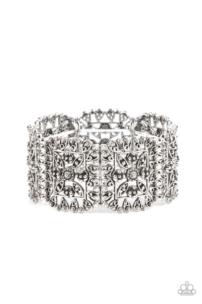 Enchanted Vineyards - silver - Paparazzi bracelet – JewelryBlingThing