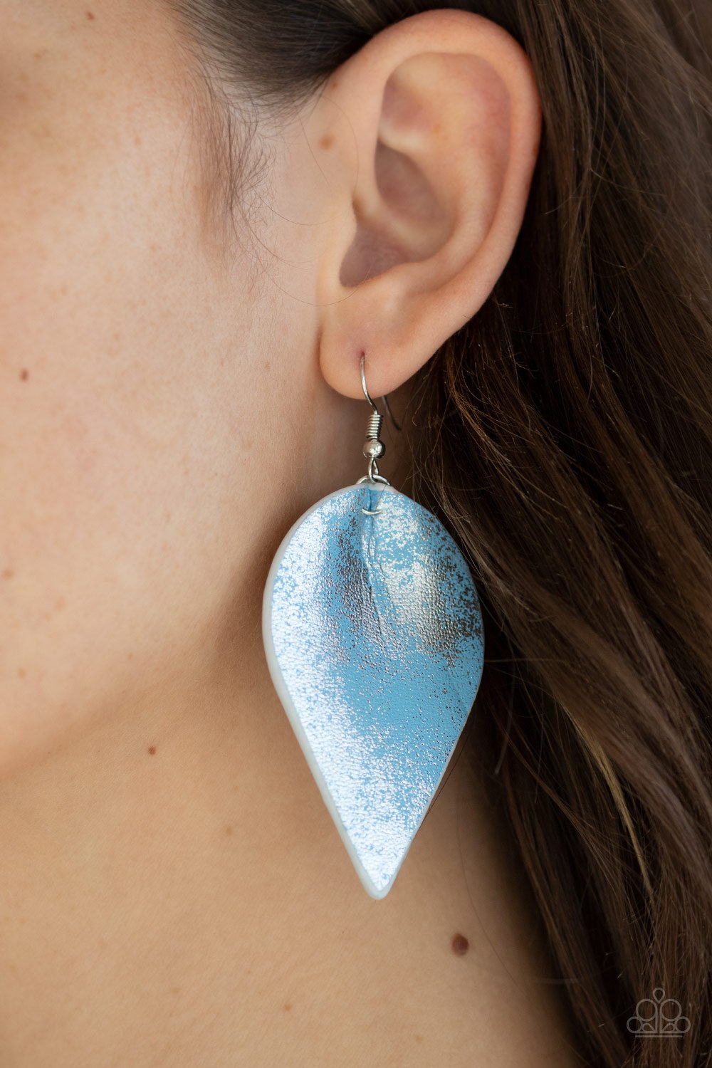 Enchanted Shimmer-blue-Paparazzi earrings