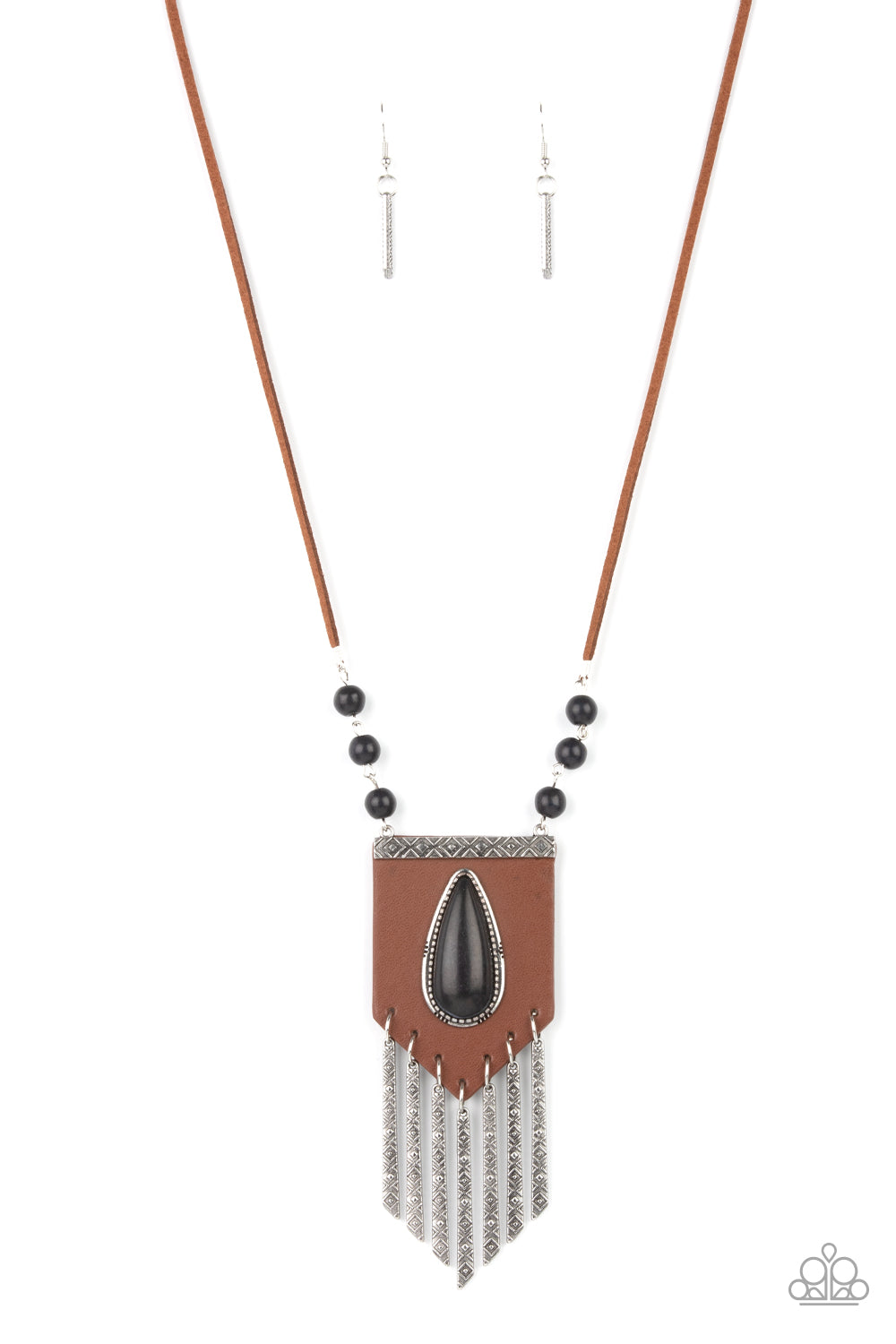 Enchantingly Tribal - black - Paparazzi necklace