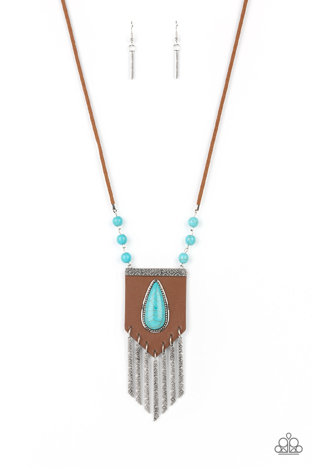 Enchantingly Tribal - blue - Paparazzi necklace