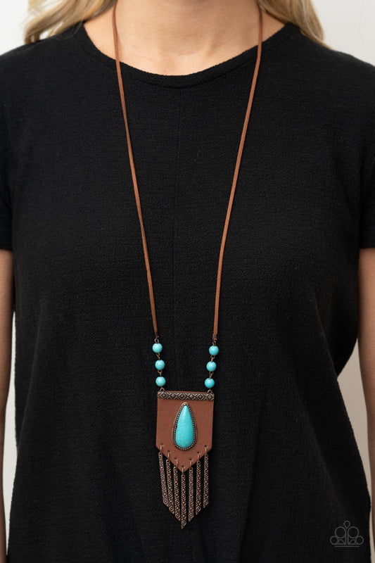 Enchantingly Tribal - copper - Paparazzi necklace