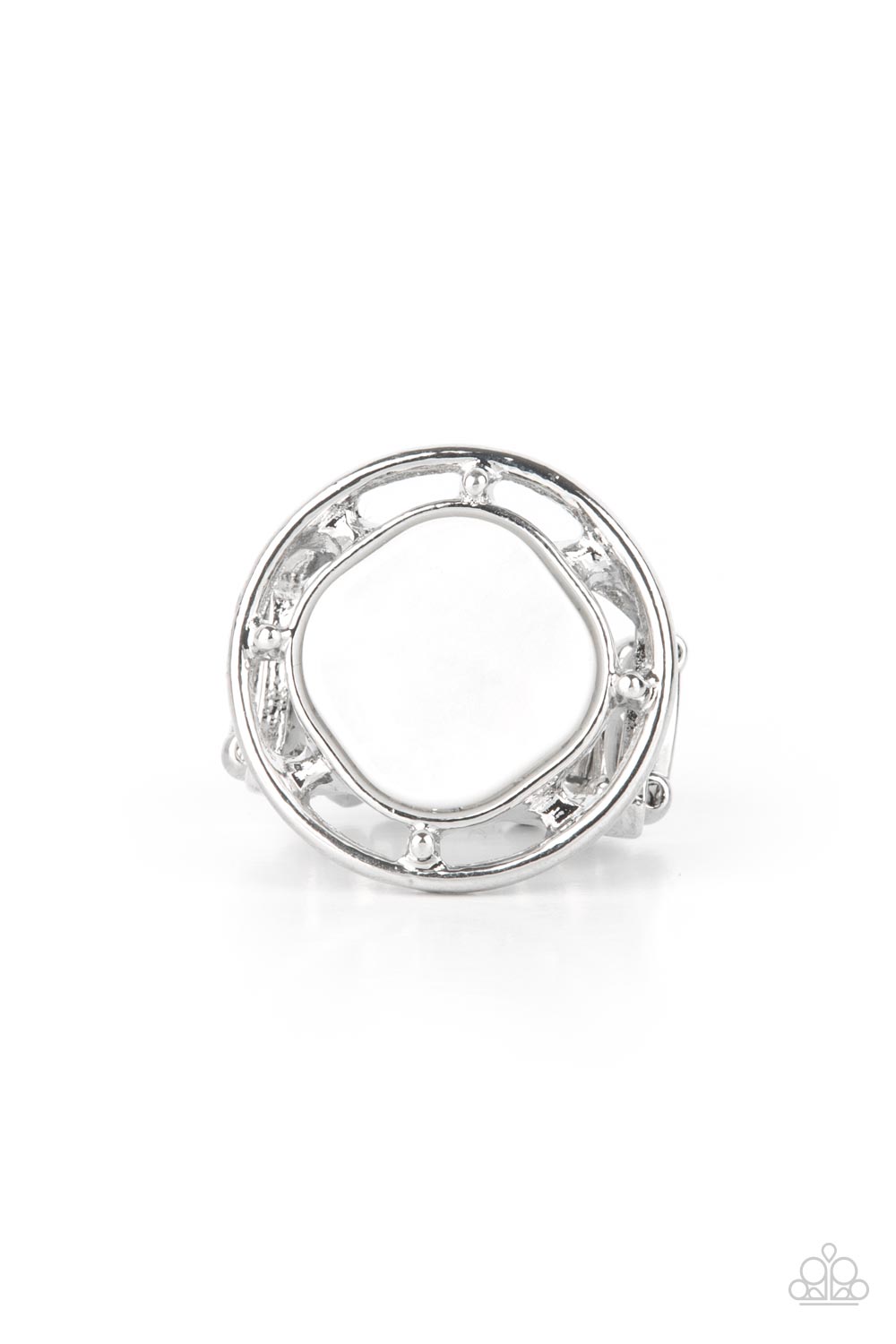 Encompassing Pearlescence - white - Paparazzi ring