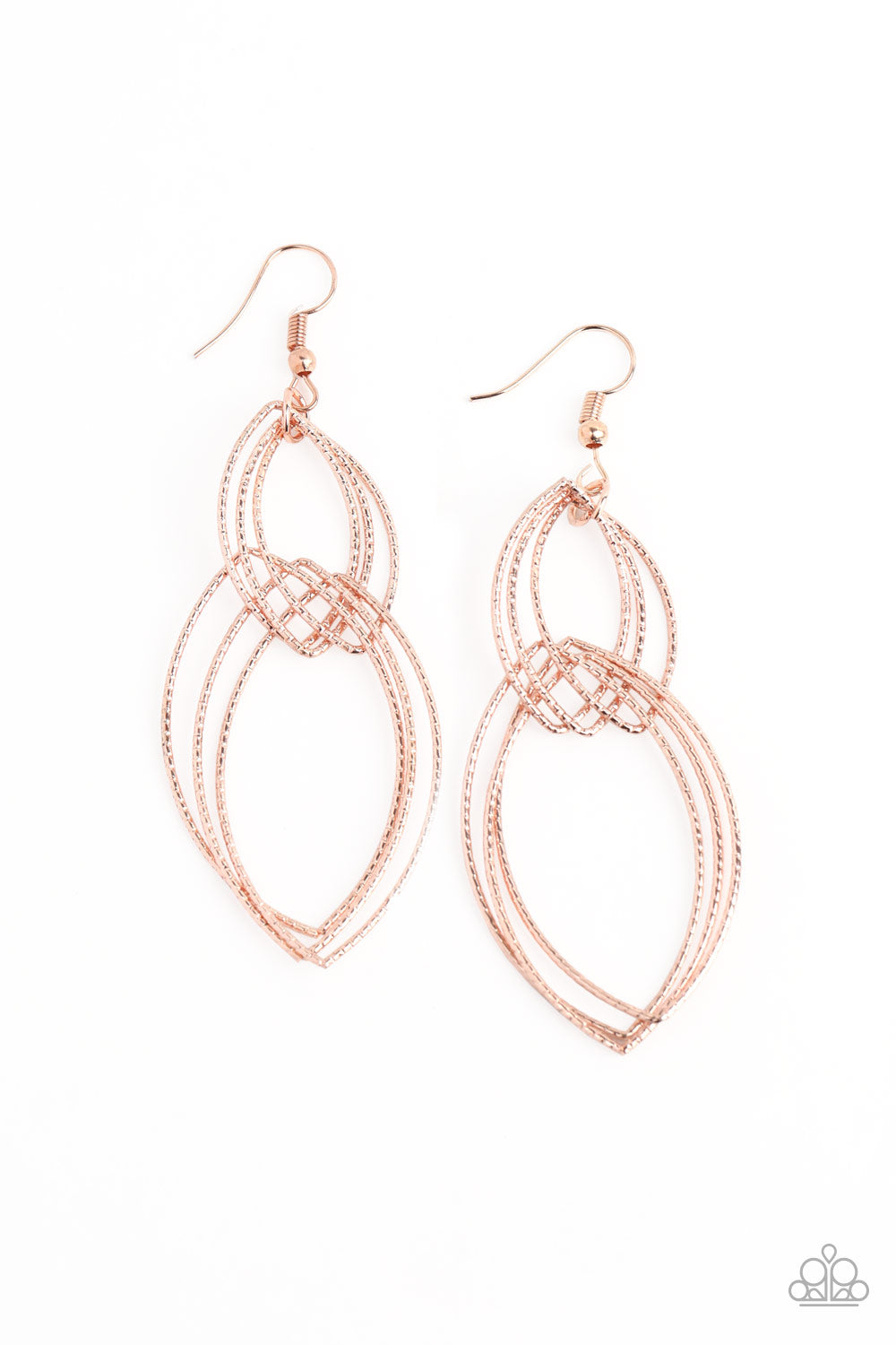 Endless Echo - rose gold - Paparazzi earrings