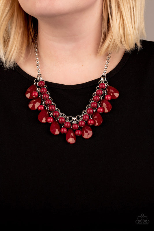 Endless Effervescence - red - Paparazzi necklace