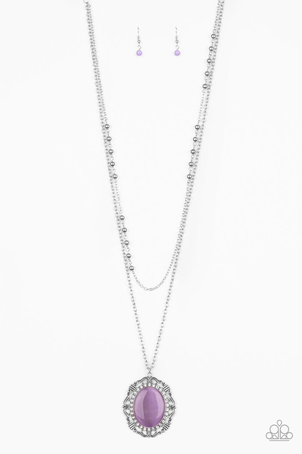 Endlessly Enchanted - purple - Paparazzi necklace