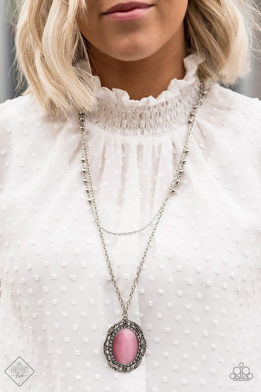 Endlessly Enchanted-pink-Paparazzi necklace