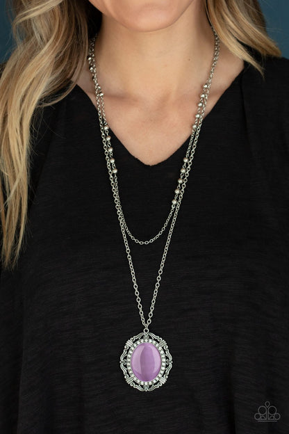 Endlessly Enchanted-purple-Paparazzi necklace