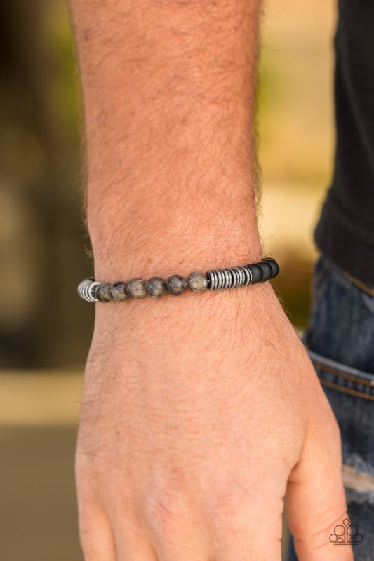 Energetic - silver - Paparazzi bracelet