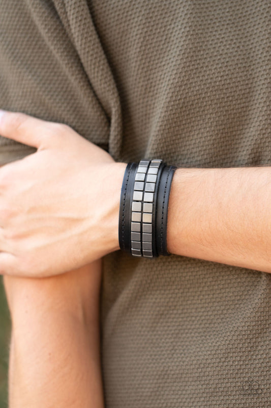 Engine Room - black - Paparazzi mens bracelet