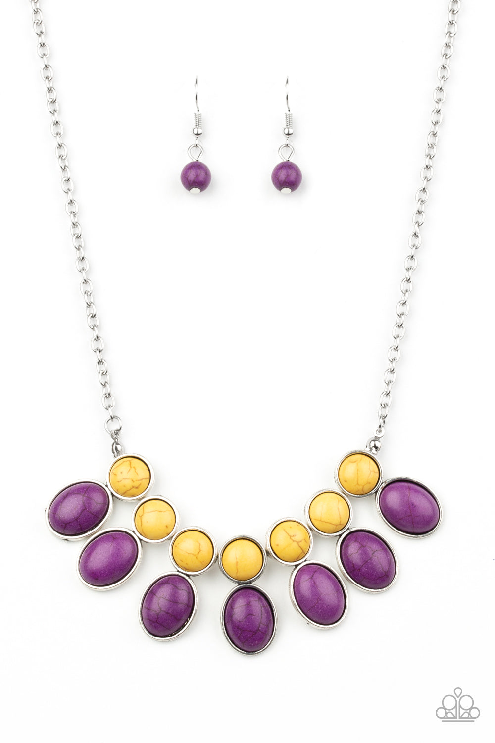 Environmental Impact - purple - Paparazzi necklace