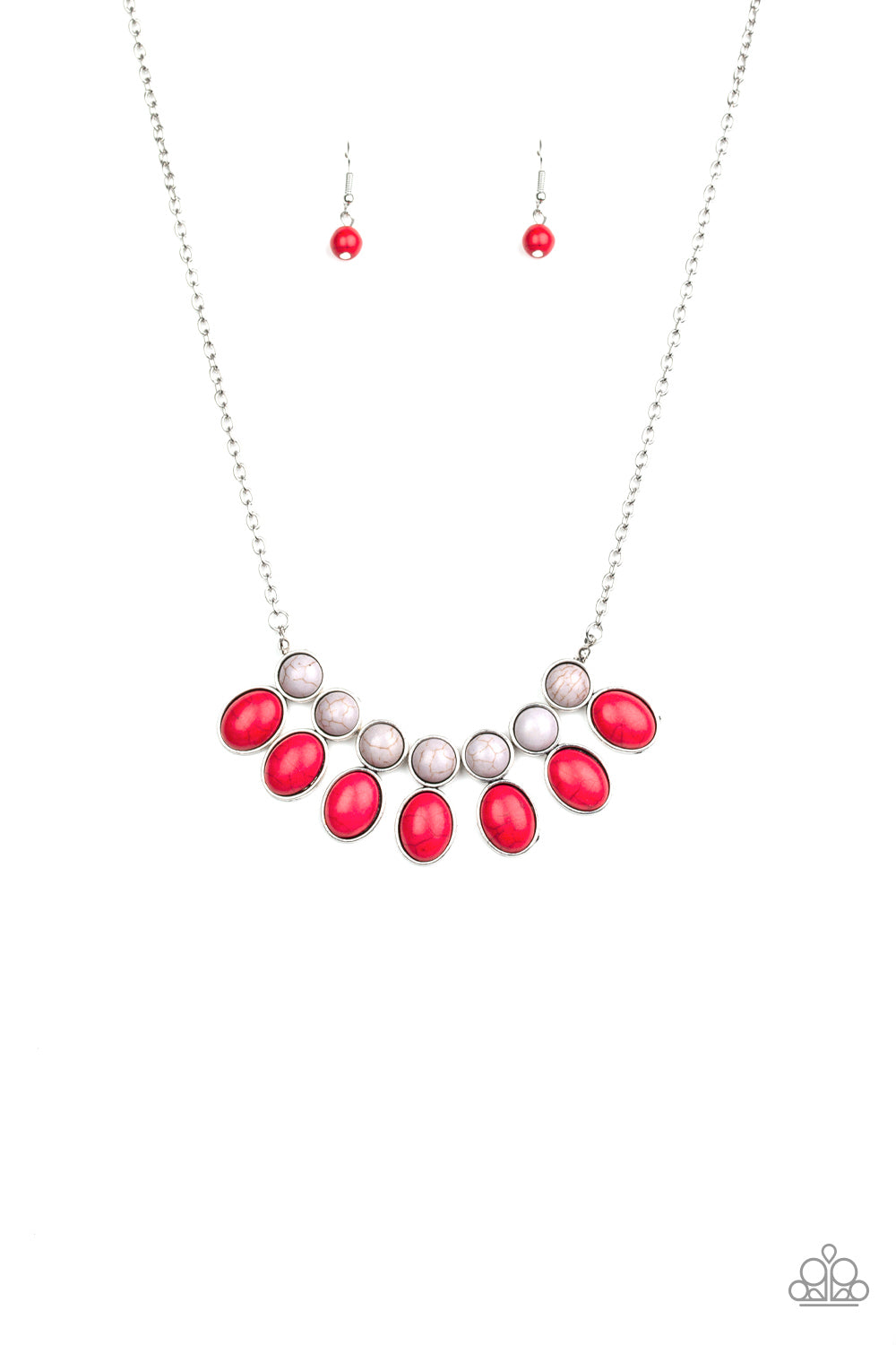 Environmental Impact - red - Paparazzi necklace