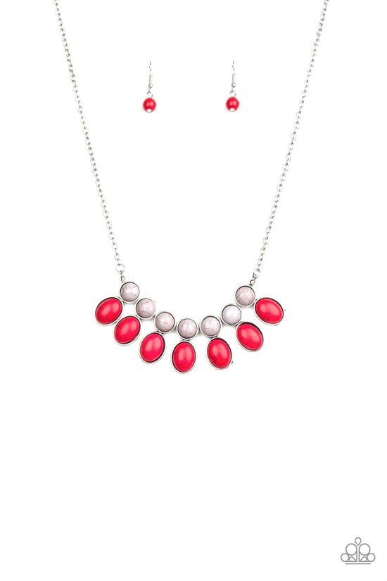 Environmental Impact - red - Paparazzi necklace – JewelryBlingThing