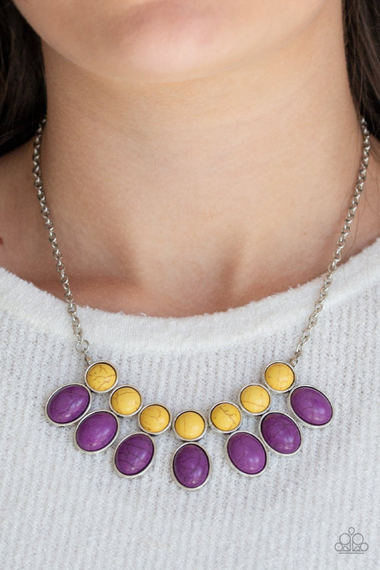 Environmental Impact - purple - Paparazzi necklace