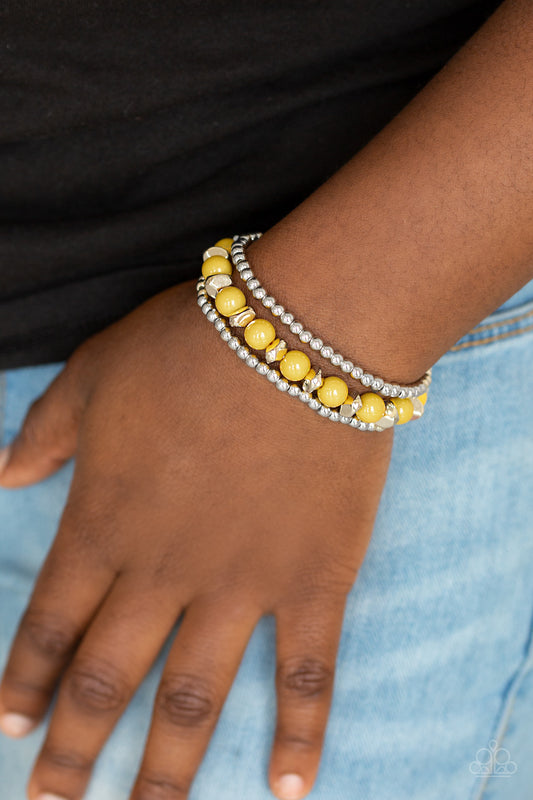 Epic Escape - yellow - Paparazzi bracelet