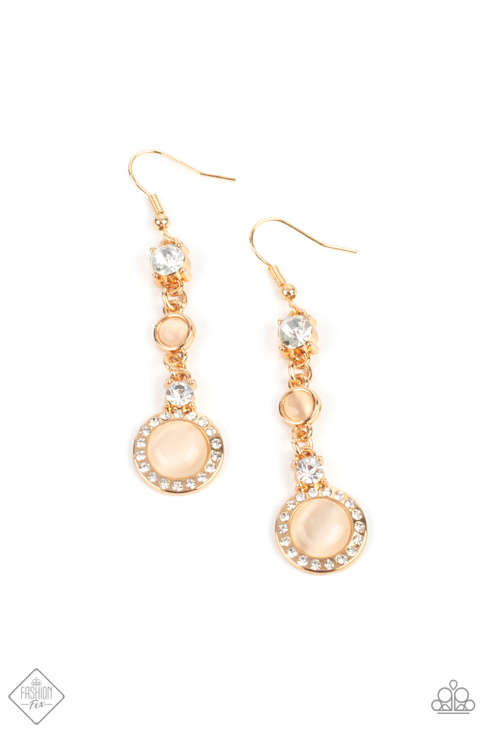 Epic Elegance - gold - Paparazzi earrings