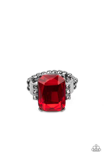 Epic Proportions - red - Paparazzi ring