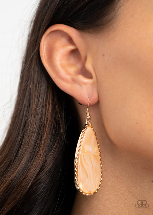 Ethereal Eloquence - gold - Paparazzi earrings