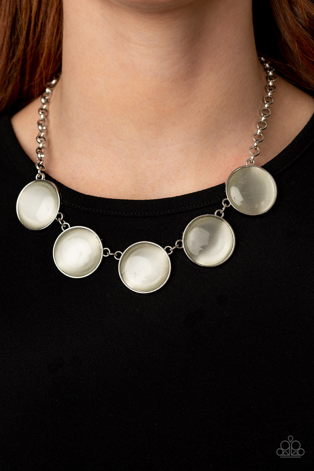 Ethereal Escape - white - Paparazzi necklace