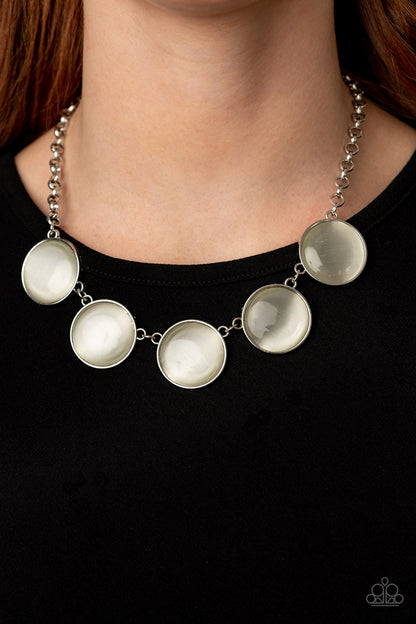 Ethereal Escape - white - Paparazzi necklace