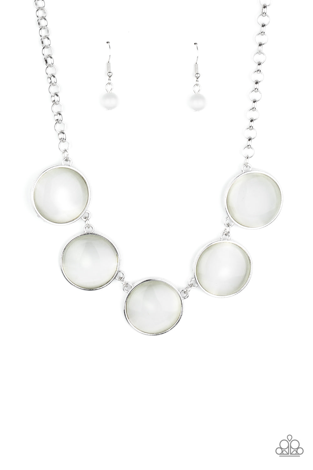 Ethereal Escape - white - Paparazzi necklace