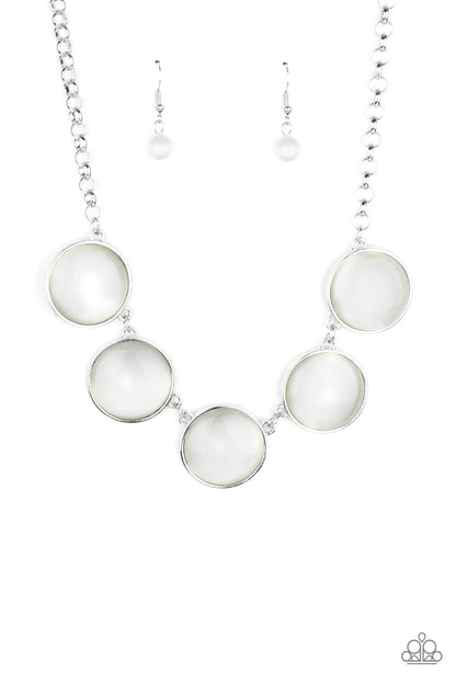 Ethereal Escape - white - Paparazzi necklace