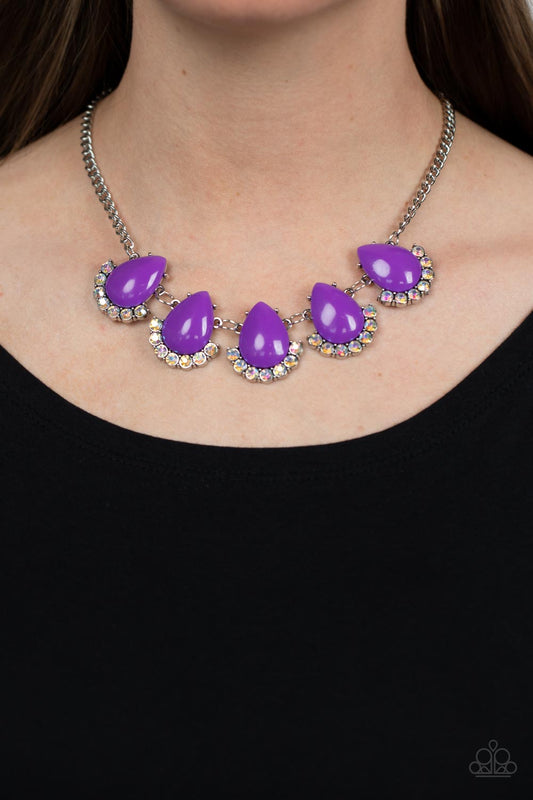 Ethereal Exaggerations - purple - Paparazzi necklace