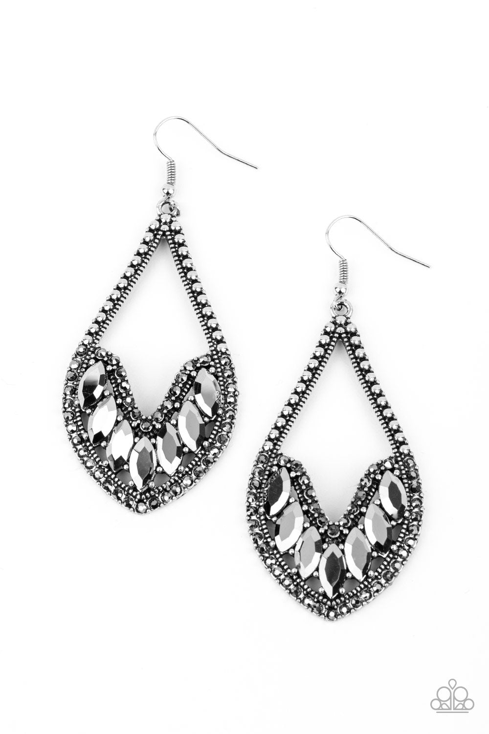 Ethereal Expressions - silver - Paparazzi earrings